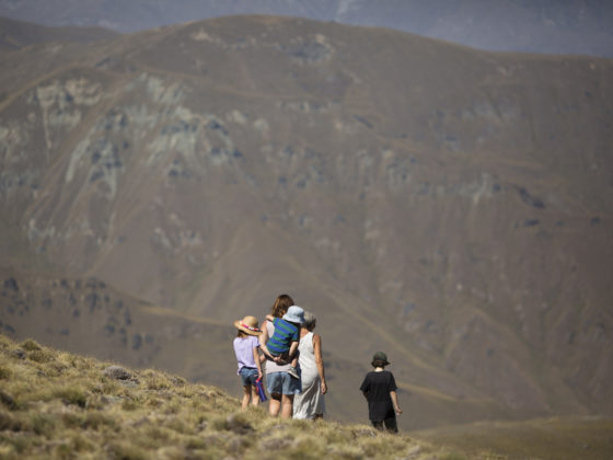 Sightseeing with the family at Cardrona