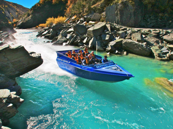 The Skippers Canyon Jet on the Shotover River Queenstown