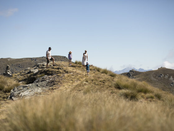 Sightseeing with the family on Cardronas mountain tops